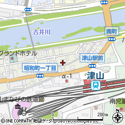 岡山県津山市南町1丁目82周辺の地図