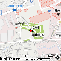 愛知県豊田市平山町周辺の地図