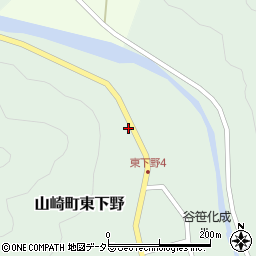 兵庫県宍粟市山崎町東下野86周辺の地図