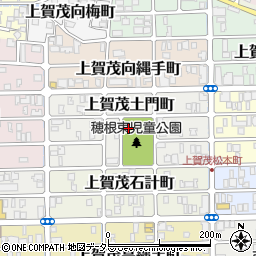 京都府京都市北区上賀茂土門町周辺の地図