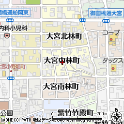 京都府京都市北区大宮中林町周辺の地図