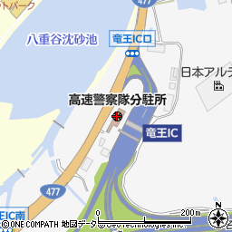 西日本高速道路株式会社　関西支社竜王料金所周辺の地図