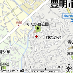愛知県豊明市三崎町ゆたか台13-11周辺の地図
