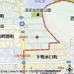 京都府京都市北区上賀茂池端町周辺の地図