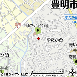 愛知県豊明市三崎町ゆたか台13-10周辺の地図