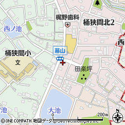 愛知県名古屋市緑区桶狭間北3丁目1301周辺の地図