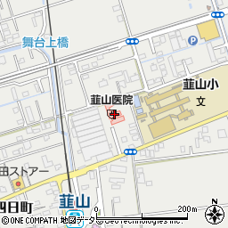 韮山医院周辺の地図
