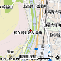 京都府京都市左京区松ケ崎井出ケ鼻町周辺の地図