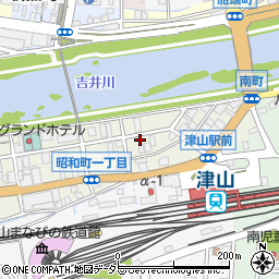 岡山県津山市南町1丁目66周辺の地図