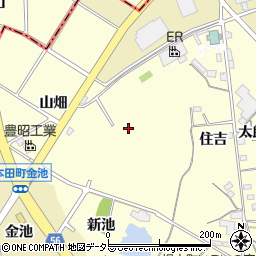 愛知県豊田市堤本町（山畑）周辺の地図