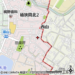 愛知県名古屋市緑区桶狭間北3丁目404周辺の地図