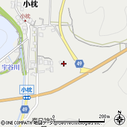 兵庫県丹波篠山市小枕431周辺の地図