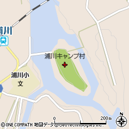 浦川キャンプ村周辺の地図