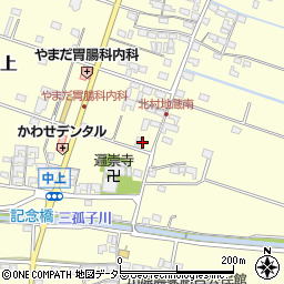 三重県員弁郡東員町中上253周辺の地図