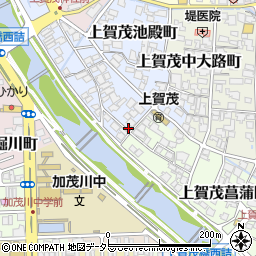 京都府京都市北区上賀茂御薗口町周辺の地図
