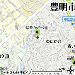 愛知県豊明市三崎町ゆたか台13-3周辺の地図