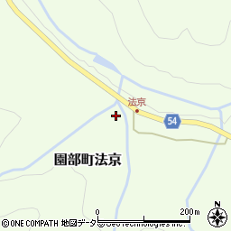 京都府南丹市園部町法京堂ノ上周辺の地図