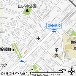 コンフォール新栄周辺の地図