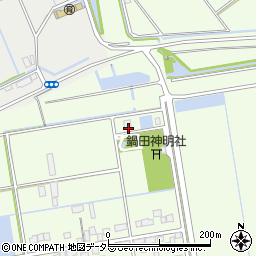 鍋田公園周辺の地図