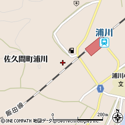 静岡県浜松市天竜区佐久間町浦川2838-1周辺の地図