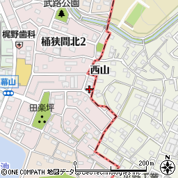 愛知県名古屋市緑区桶狭間北3丁目203周辺の地図