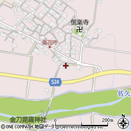 滋賀県蒲生郡日野町蓮花寺977周辺の地図