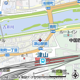 岡山県津山市南町1丁目39周辺の地図