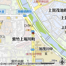 京都府京都市北区紫竹上堀川町周辺の地図