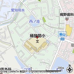 愛知県名古屋市緑区桶狭間巻山周辺の地図