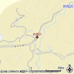 仲尾沢周辺の地図