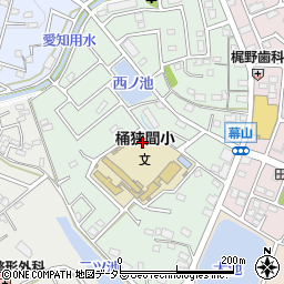 愛知県名古屋市緑区桶狭間巻山周辺の地図