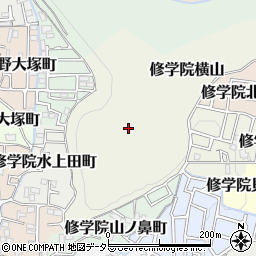 京都府京都市左京区修学院横山周辺の地図
