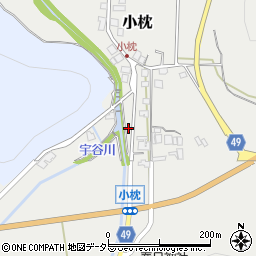 兵庫県丹波篠山市小枕501周辺の地図