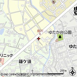 愛知県豊明市間米町（島川）周辺の地図