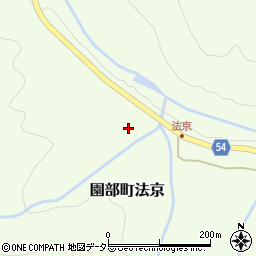 京都府南丹市園部町法京堂ノ谷周辺の地図