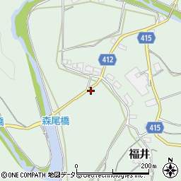 岡山県津山市福井2348周辺の地図