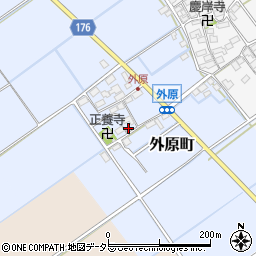 滋賀県東近江市外原町54周辺の地図