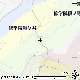 京都府京都市左京区修学院段ノ尾周辺の地図