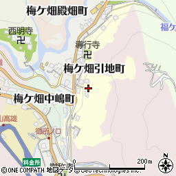 京都府京都市右京区梅ケ畑引地町16周辺の地図