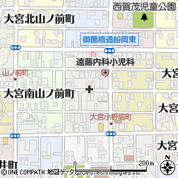 京都府京都市北区大宮西小野堀町周辺の地図
