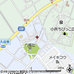 愛知県豊明市大久伝町東周辺の地図