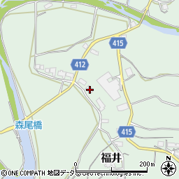 岡山県津山市福井1951周辺の地図