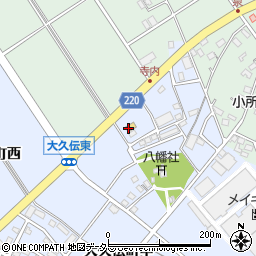 ファミリーマート豊明大久伝東店周辺の地図