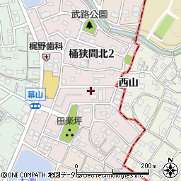 愛知県名古屋市緑区桶狭間北3丁目106周辺の地図