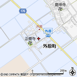 滋賀県東近江市外原町244周辺の地図