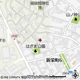 エクレール新栄３周辺の地図