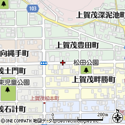 上賀茂豊田町周辺の地図
