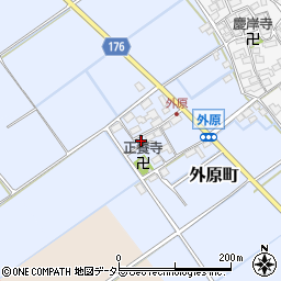 滋賀県東近江市外原町240周辺の地図