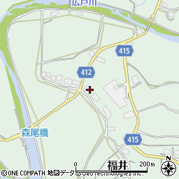 岡山県津山市福井1950周辺の地図