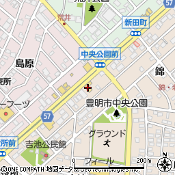 トヨタカローラ名古屋豊明店周辺の地図